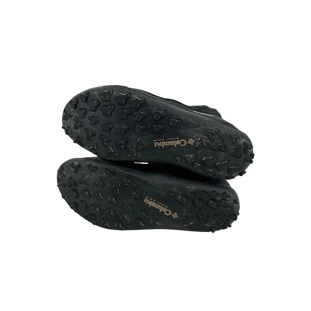 Columbia Minx Winter Boots Womens 7 Black Waterproof Faux Fur Quilted